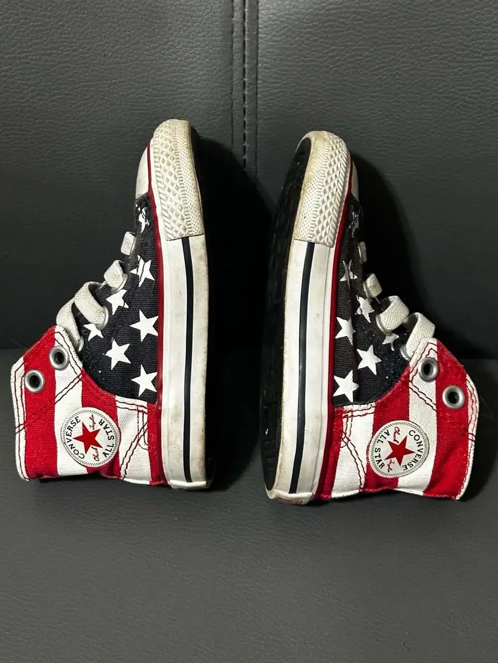 Converse Chuck Taylor All Star Toddler American Flag High Top Sneakers Size 5